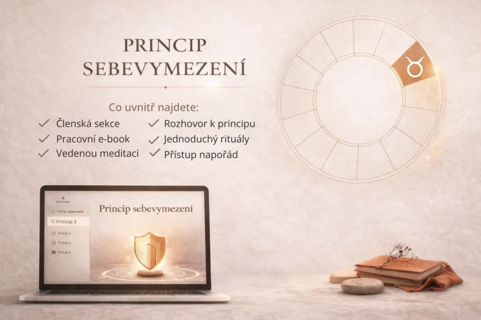 Druhý životní princip – sebevymezení, symbolizující vědomé hranice a&nbsp;formování identity.