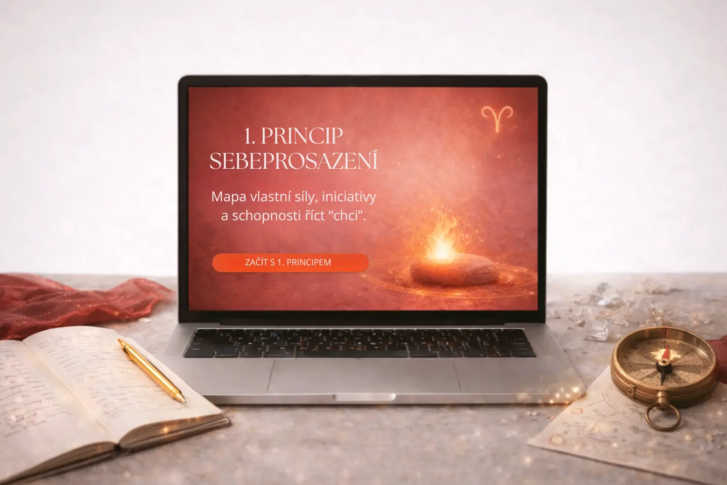 První životní princip – sebeprosazení, zaměřený na&nbsp;iniciativu, odvahu a&nbsp;aktivní vstup do&nbsp;života.