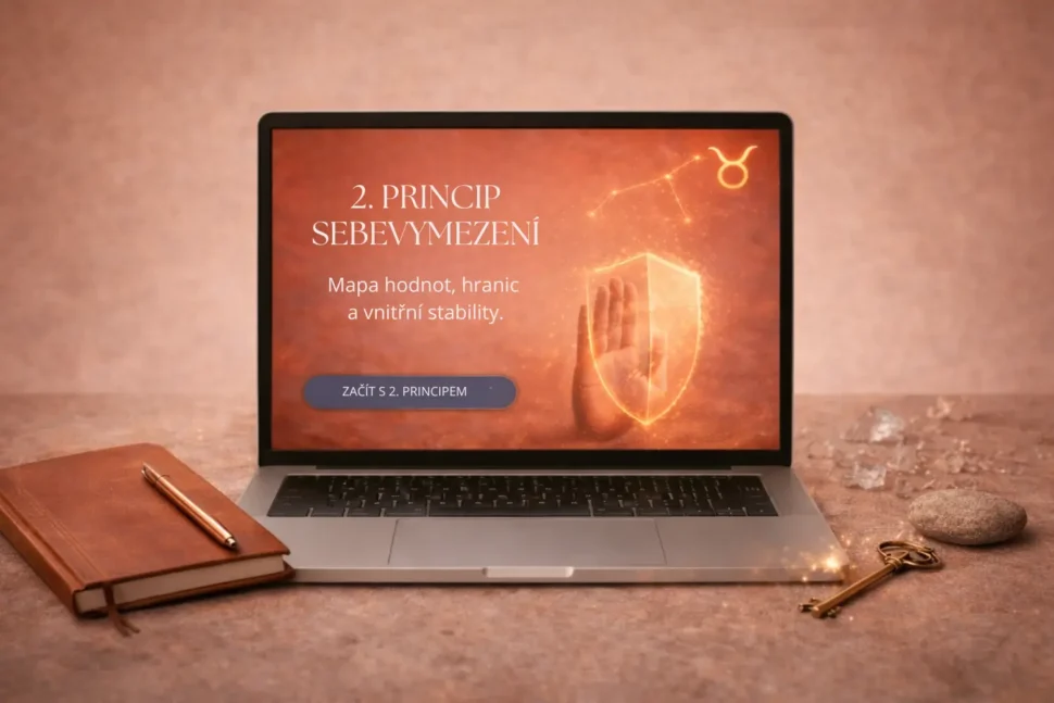Druhý životní princip – sebevymezení, symbolizující vědomé hranice a&nbsp;formování identity.