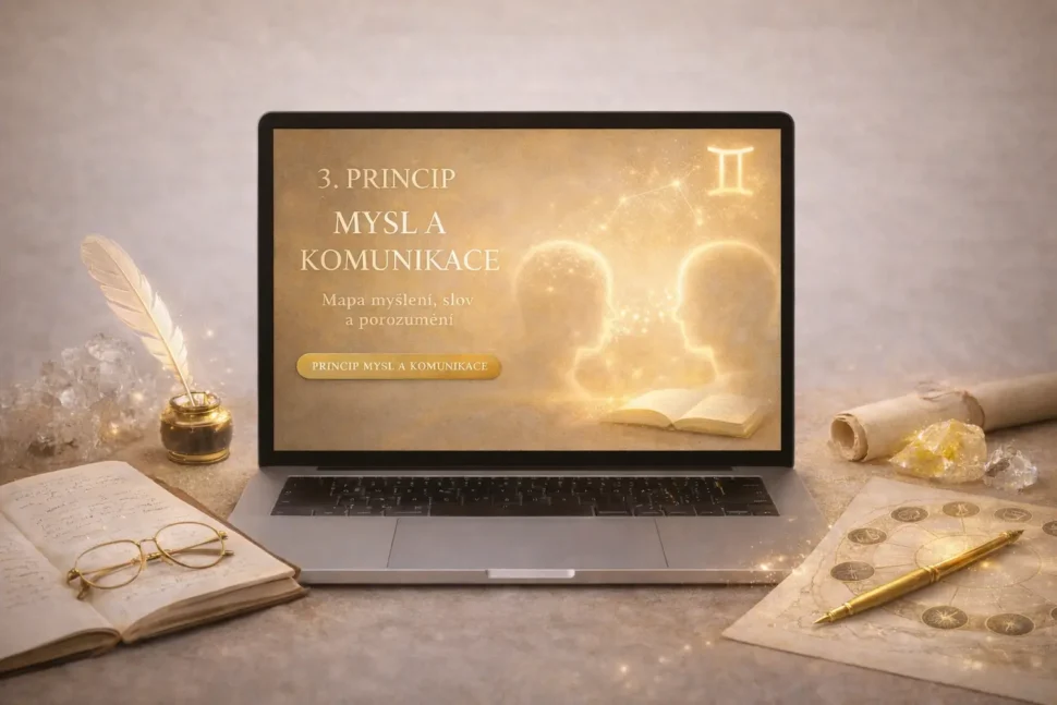 Třetí životní princip – mysl a komunikace, zaměřený na myšlení, sdílení a práci s informacemi.