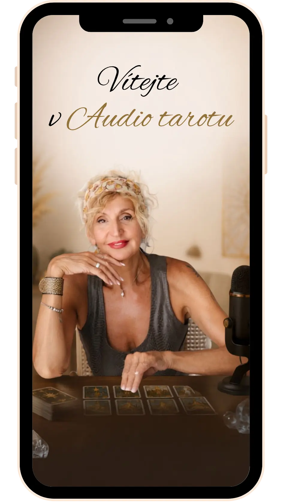 Audio Tarot v mobilu