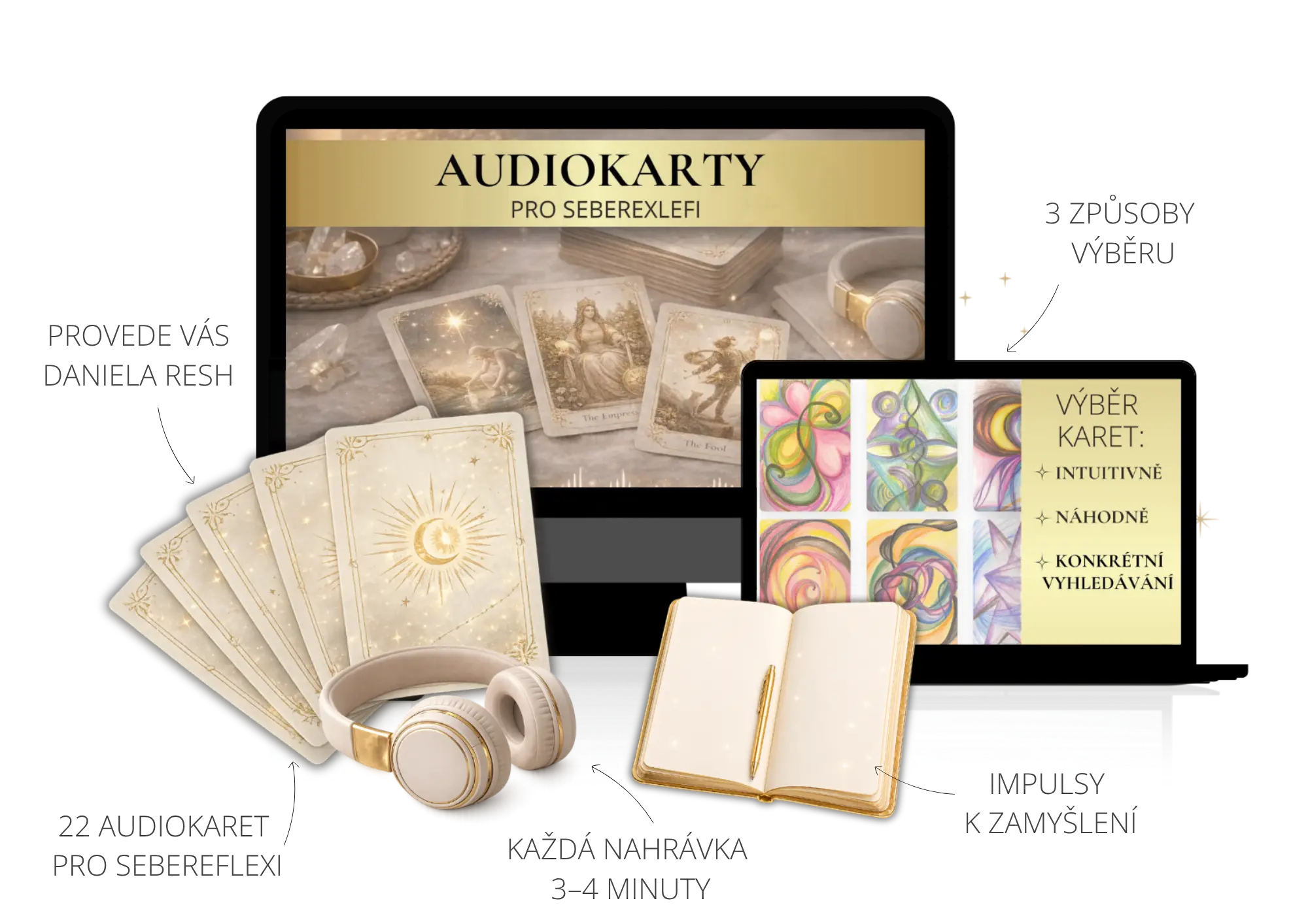 Audiokarty pro sebereflexi Noema Aura